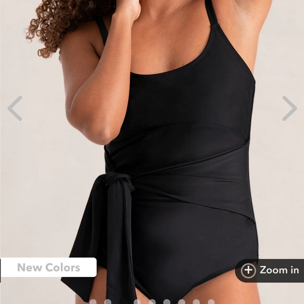 New shapermint essentials tie belt one piece swimsuit